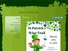 Tablet Screenshot of grapevinewinerytrail.com